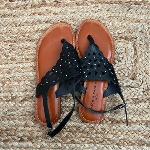 Rock & Candy Black and Tan Women's Slippers no flaws size 6.5